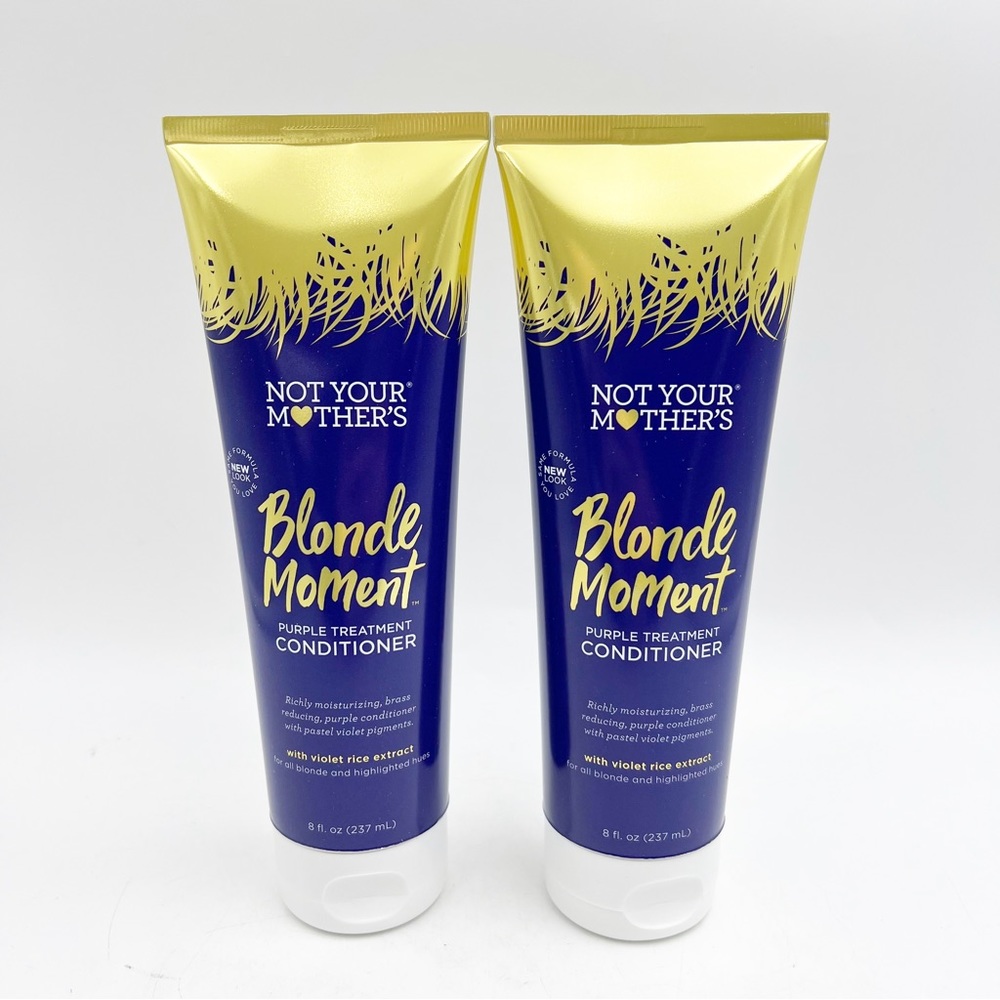 Not Your Mothers Blonde Moment Purple Treatment Conditioners Lot 2 NEW 8fl Oz